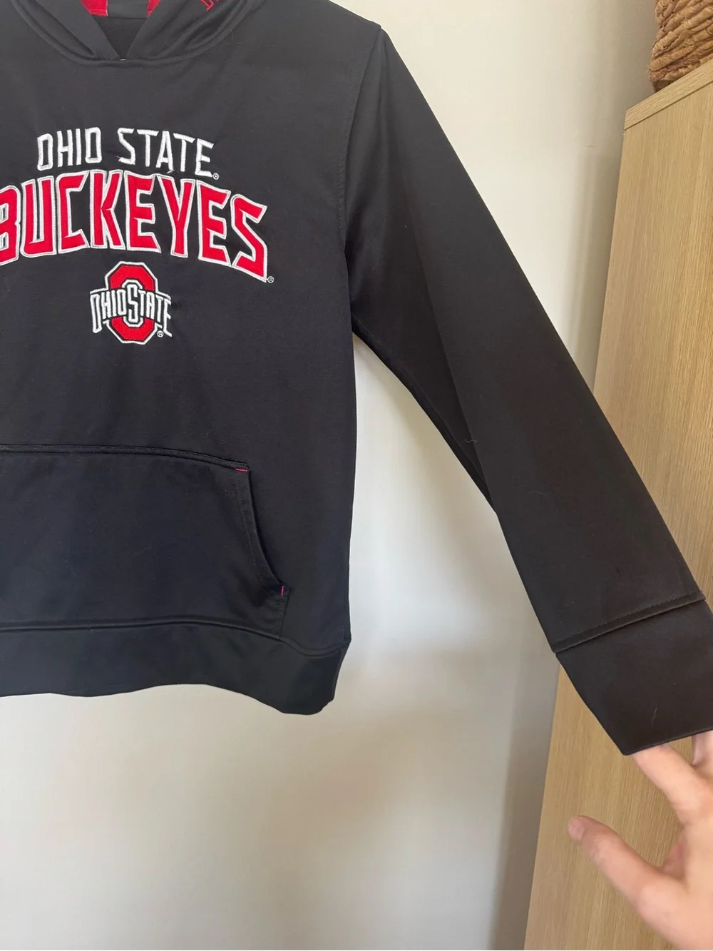 Ohio State Buckeyes College Football KIDS Hoodie Black Red L